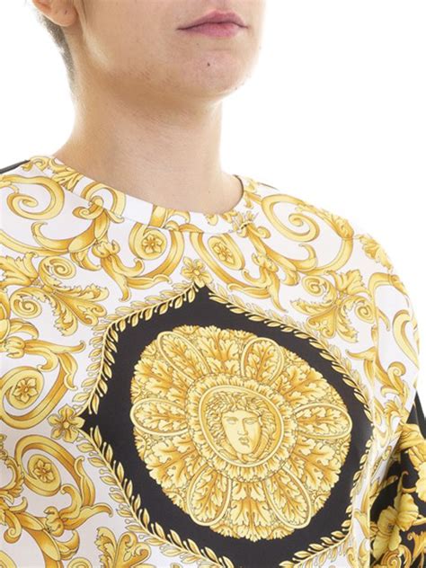 versace print blouse|versace online buy.